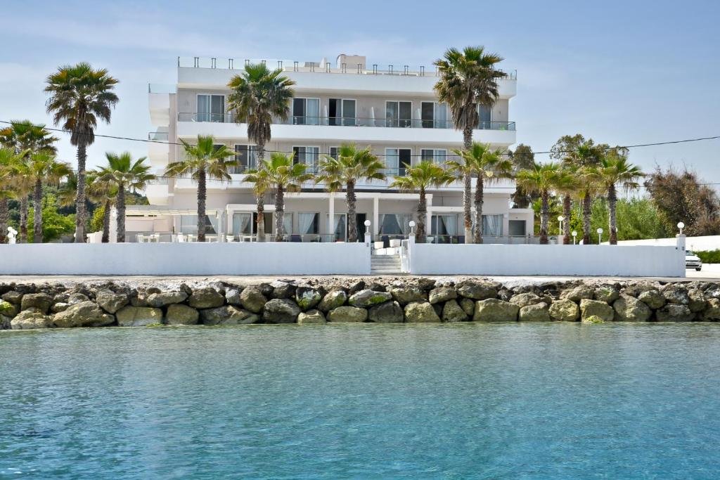 Beachfront view of Sidari Beach Hotel Corfu near the sea