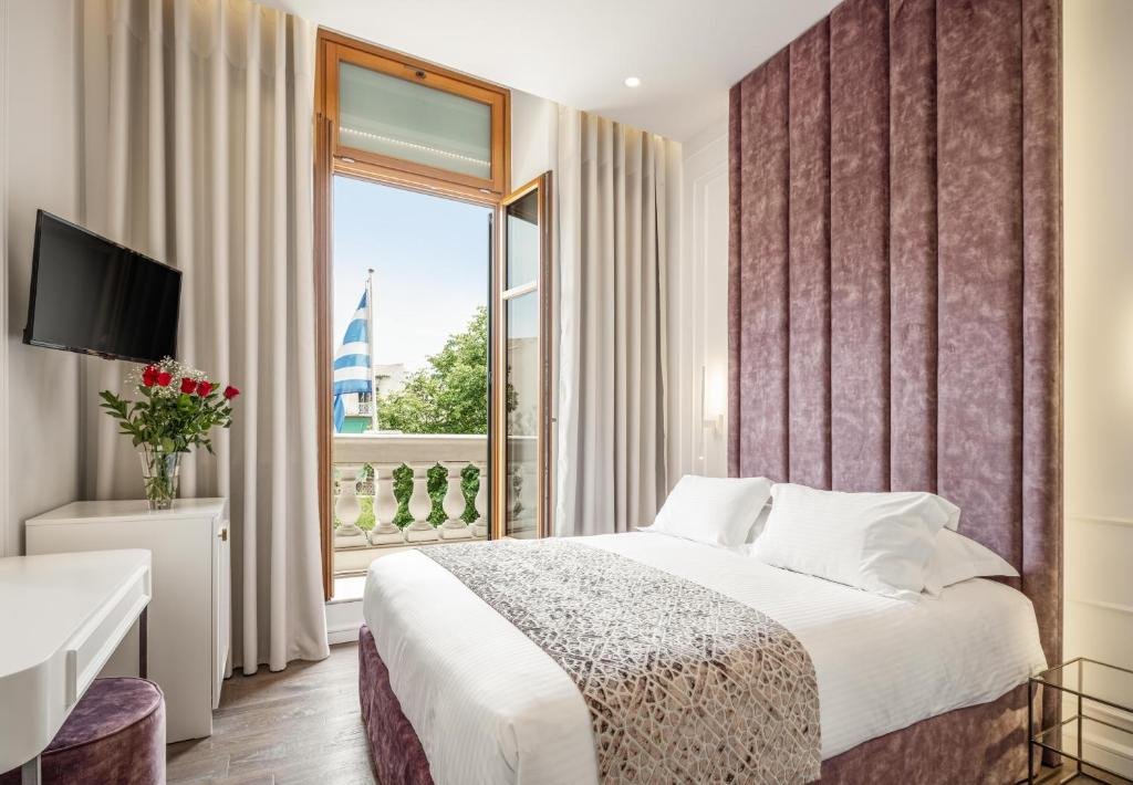 Elegant guest room at Bella Venezia Hotel Corfu