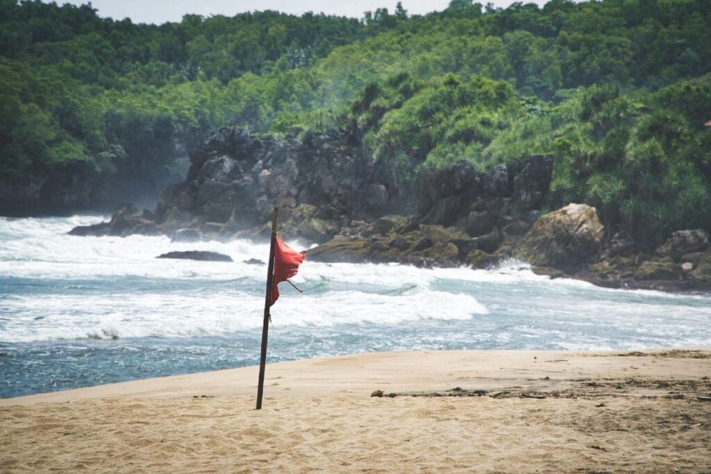Bias Tugel Beach hidden tropical cove with clear water