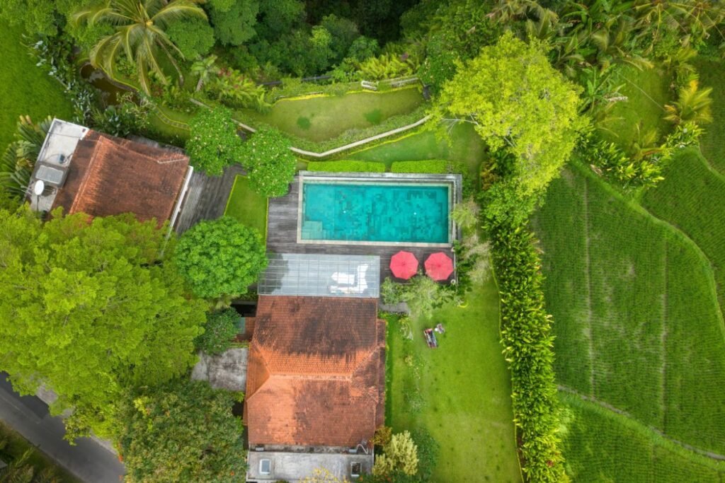 Boutique villas in Penestanan Ubud surrounded by jungle