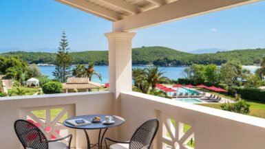 Best hotels in Kassiopi Corfu with beautiful sea views and luxury accommodation