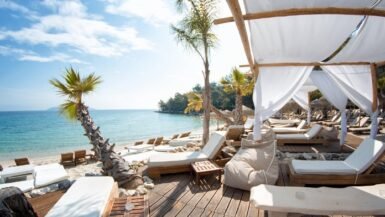 Best Beaches in Thassos with crystal clear turquoise water and golden sandy coastline