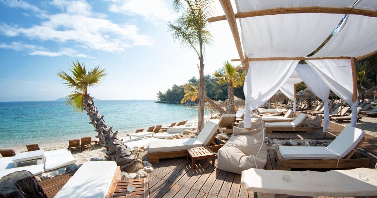Best Beaches in Thassos with crystal clear turquoise water and golden sandy coastline