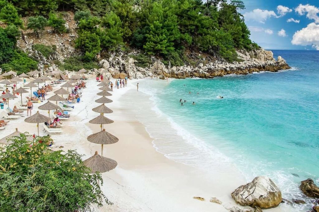 Beautiful beach near Limenas Thassos