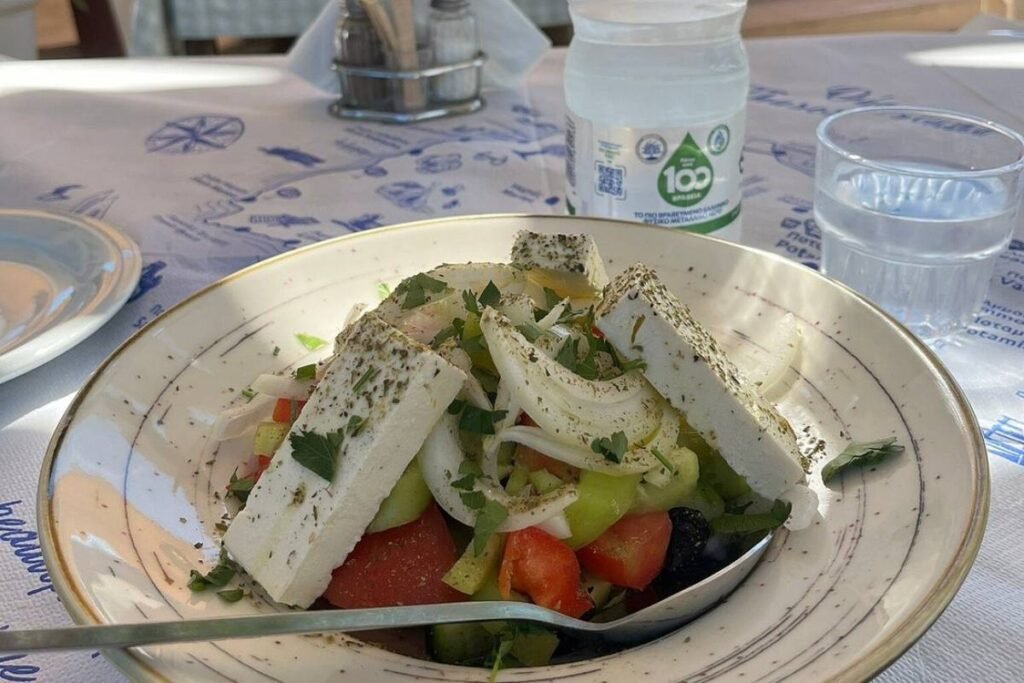Traditional Greek food in Limenas Thassos