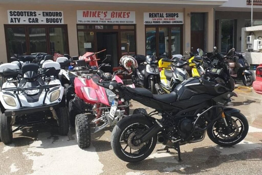 Road and transportation around Limenas Thassos