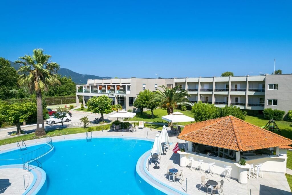 Hotel Aethria swimming pool in Limenas Thassos