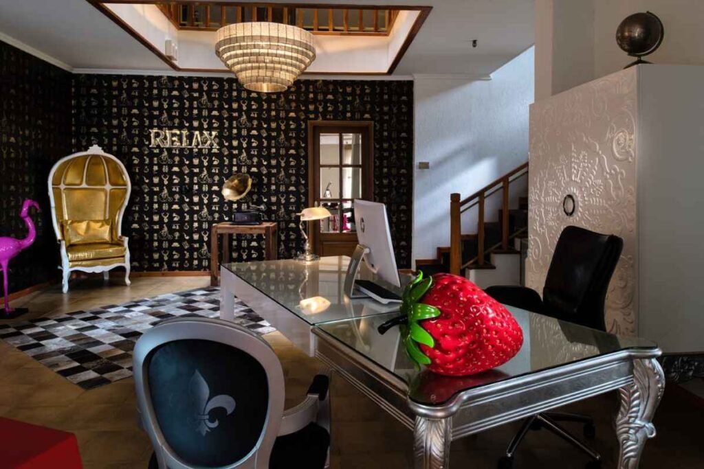 Hotel lobby in Limenas Thassos