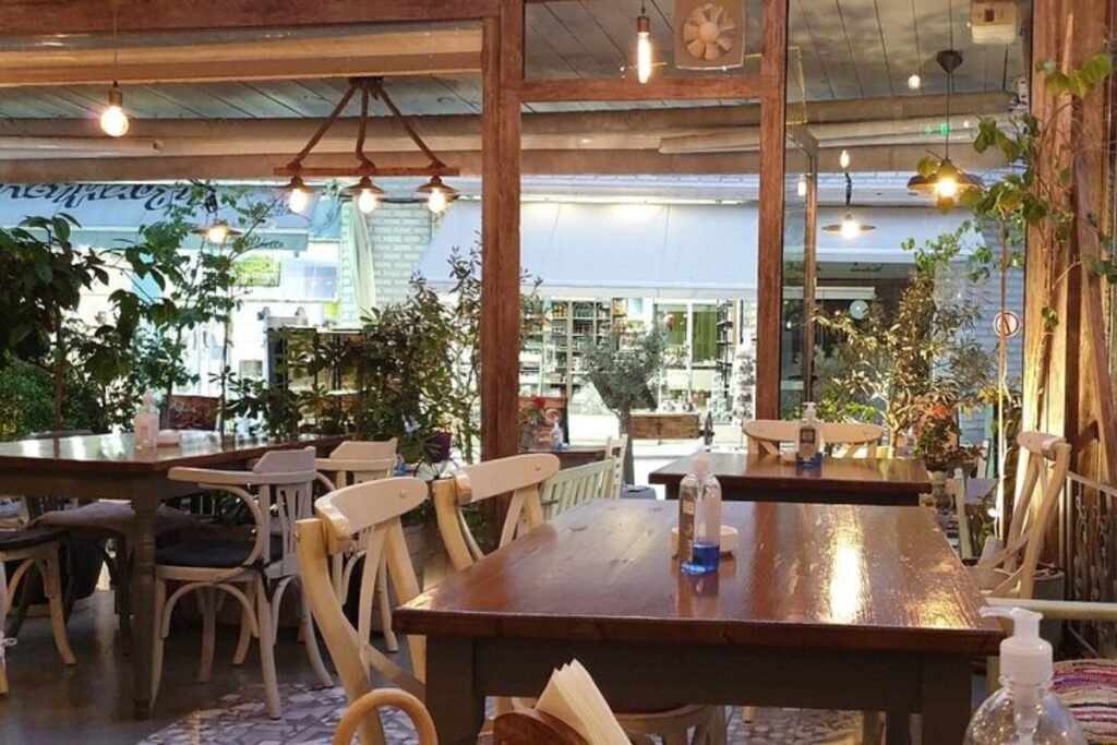Mylos Restaurant interior in Limenas Thassos
