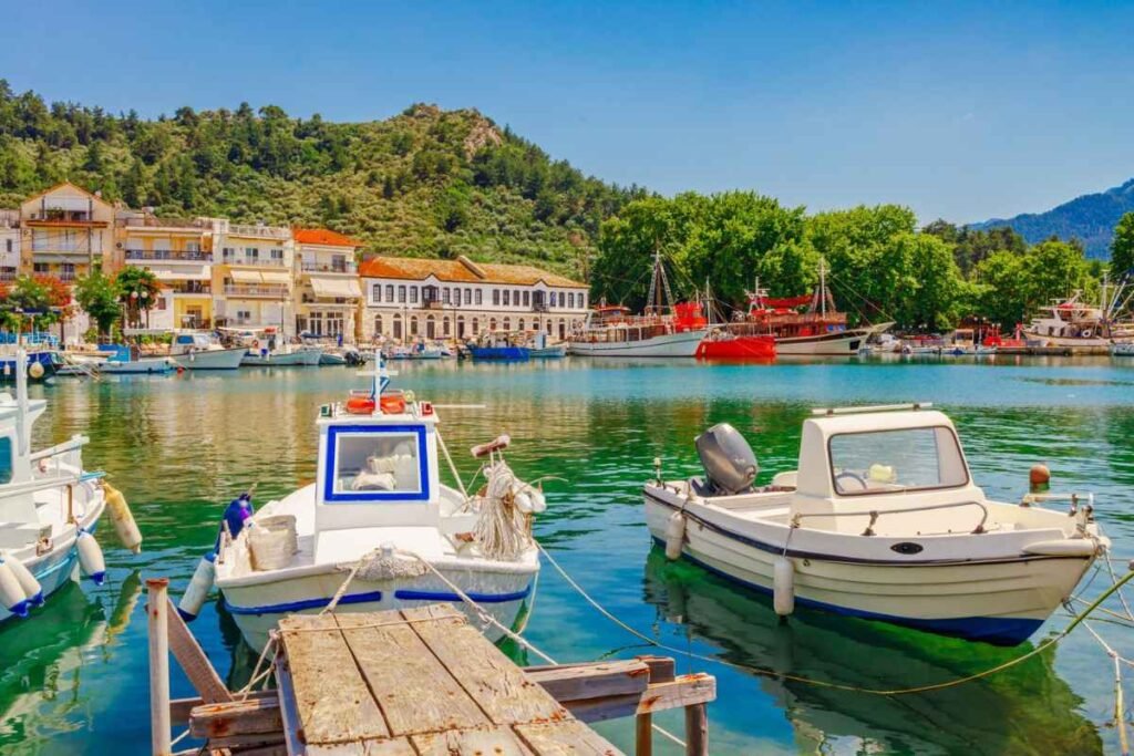 Thassos Greece accommodation and beautiful island scenery
