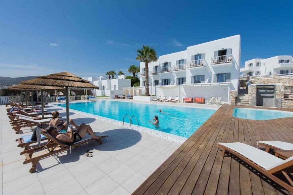 Paros Greece hotel with swimming pool