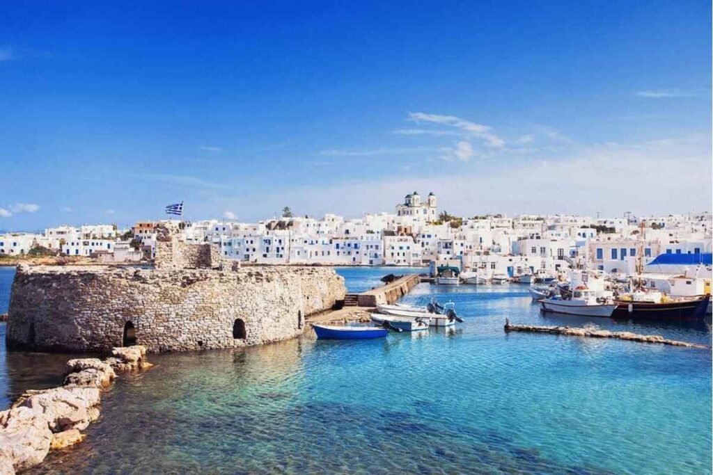Paros Greece island panoramic view