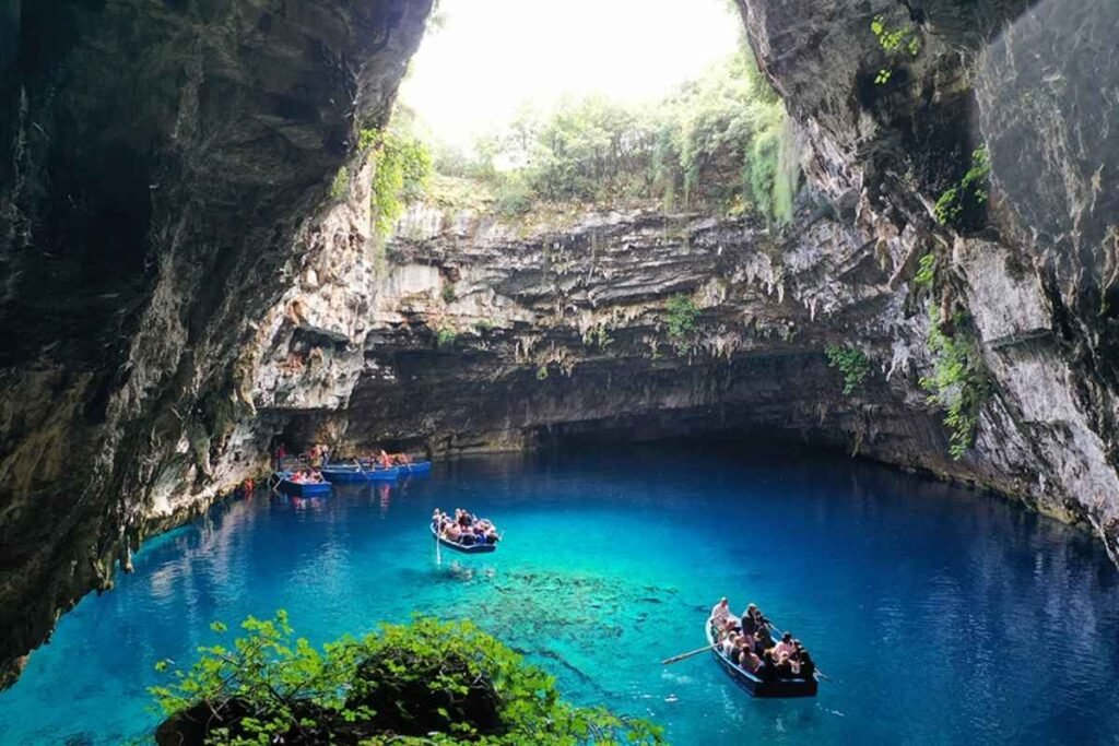 Melissani Cave Kefalonia Greece