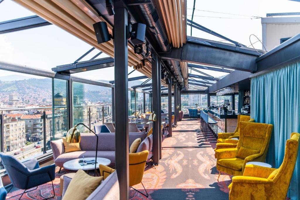 Courtyard Sarajevo rooftop terrace and hotel bar