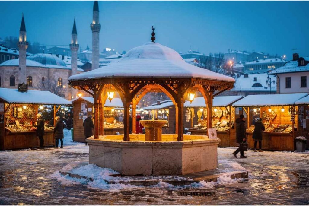 Bascarsija Sarajevo winter