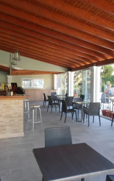 Walking distance from Frosini Gardens to Kassiopi Harbor