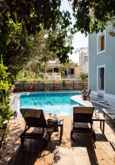 A for Art Hotel swimming pool in Thassos