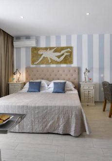 Hotel room with sea view balcony at Sidari Beach Hotel