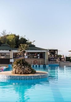 Luxury pool area at Akron Seascape Resort Sidari Corfu