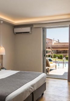 Modern hotel room interior at Akron Seascape Resort Corfu