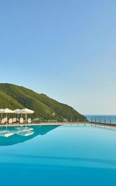 Infinity pool at Atlantica Grand Mediterraneo Resort