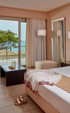 Luxury suite at Atlantica Grand Mediterraneo Resort in Corfu