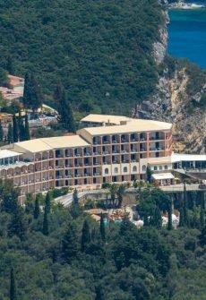 Panoramic hillside view from CNic Paleo ArtNouveau Hotel