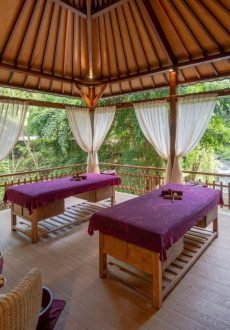 Meditation spa room wellness resort Ubud