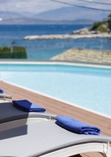 Kassiopi Harbor seen from Melina Bay Boutique Hotel