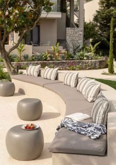 Outdoor seating area at Nikoleta Luxury Villa Thassos