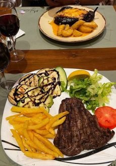 Greek food served at Mylos Restaurant in Limenas