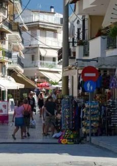 Shopping street in Limenas Thassos