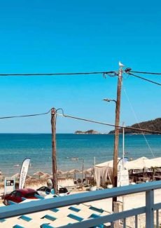 Sea view from accommodation terrace near Skala Panagia Thassos