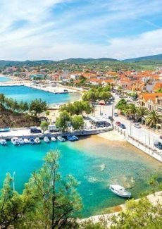 Thassos Greece coastal town