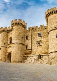 Rhodes Greece medieval castle and fortress