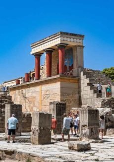 Ancient archaeological site in Crete Greece