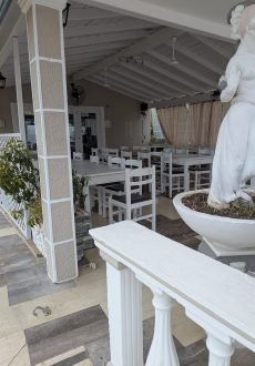 Interior dining area of To Steki tis Pareas in Sidari Corfu