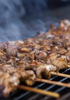 Greek gyros and grilled meat served at Thraka Greek BBQ